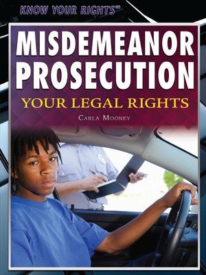 cover image of Misdemeanor Prosecution